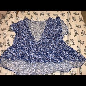 Blues crop top